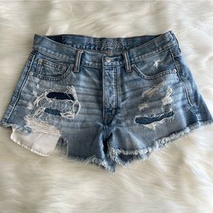 American Eagle Vintage Festival Hi-Rise Jean Shorts